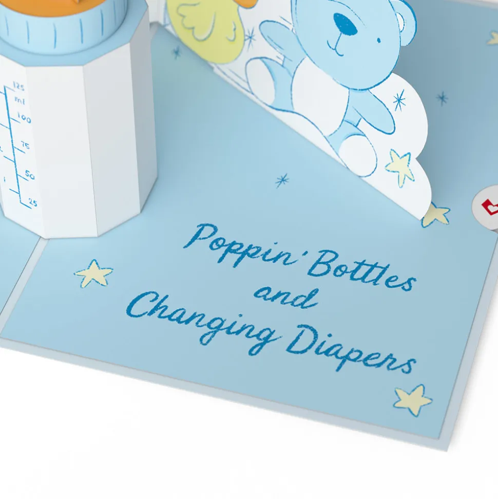 Lovepop Baby|Poppin' Bottles and Changing Diapers New Baby Pop-Up Card