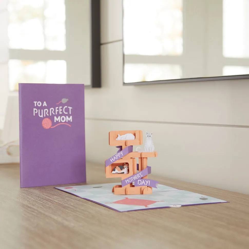 Lovepop Greeting Cards|Mother'S Day 5/11|Purrfect Mom Mother's Day Cat Pop-Up Card