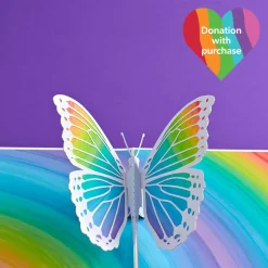Kids Lovepop Greeting Cards|Birthday|Rainbow Butterfly Pop-Up Card