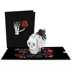 Kids Lovepop Halloween 10/31|Kids|Rose Skull Pop-Up Card