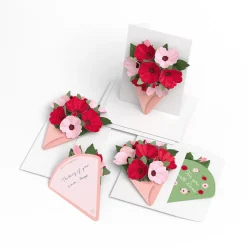 Lovepop Notecards|Just Because|Rosy Ruby Little Blooms (Notecard 5-Pack)