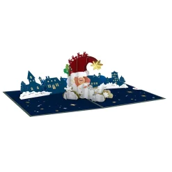 Lovepop Christmas 12/25|Santa Moon Pop-Up Card