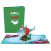 Kids Lovepop Greeting Cards|Christmas 12/25|Santa Shark Pop-Up Card