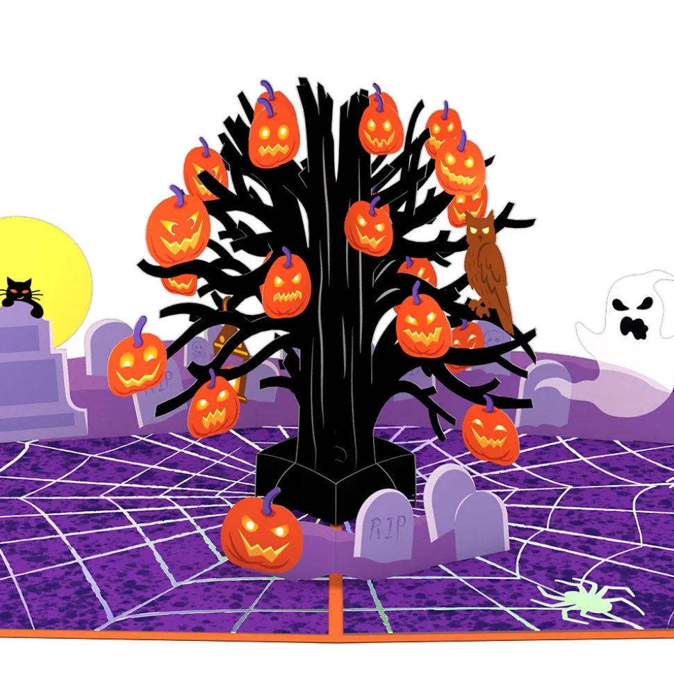 Kids Lovepop Greeting Cards|Halloween 10/31|Spooky Tree Pop-Up Card