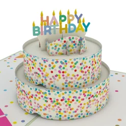 Kids Lovepop Greeting Cards|Birthday|Sprinkles Birthday Cake Pop-Up Card