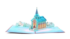 Lovepop Greeting Cards|Religious|Stained Glass Christmas Chapel Pop-Up Card