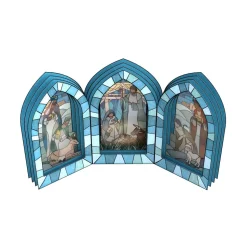 Lovepop Decor|Religious|Stained Glass Nativity Windows Giant Pop-Up Gift