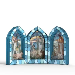 Lovepop Decor|Religious|Stained Glass Nativity Windows Giant Pop-Up Gift