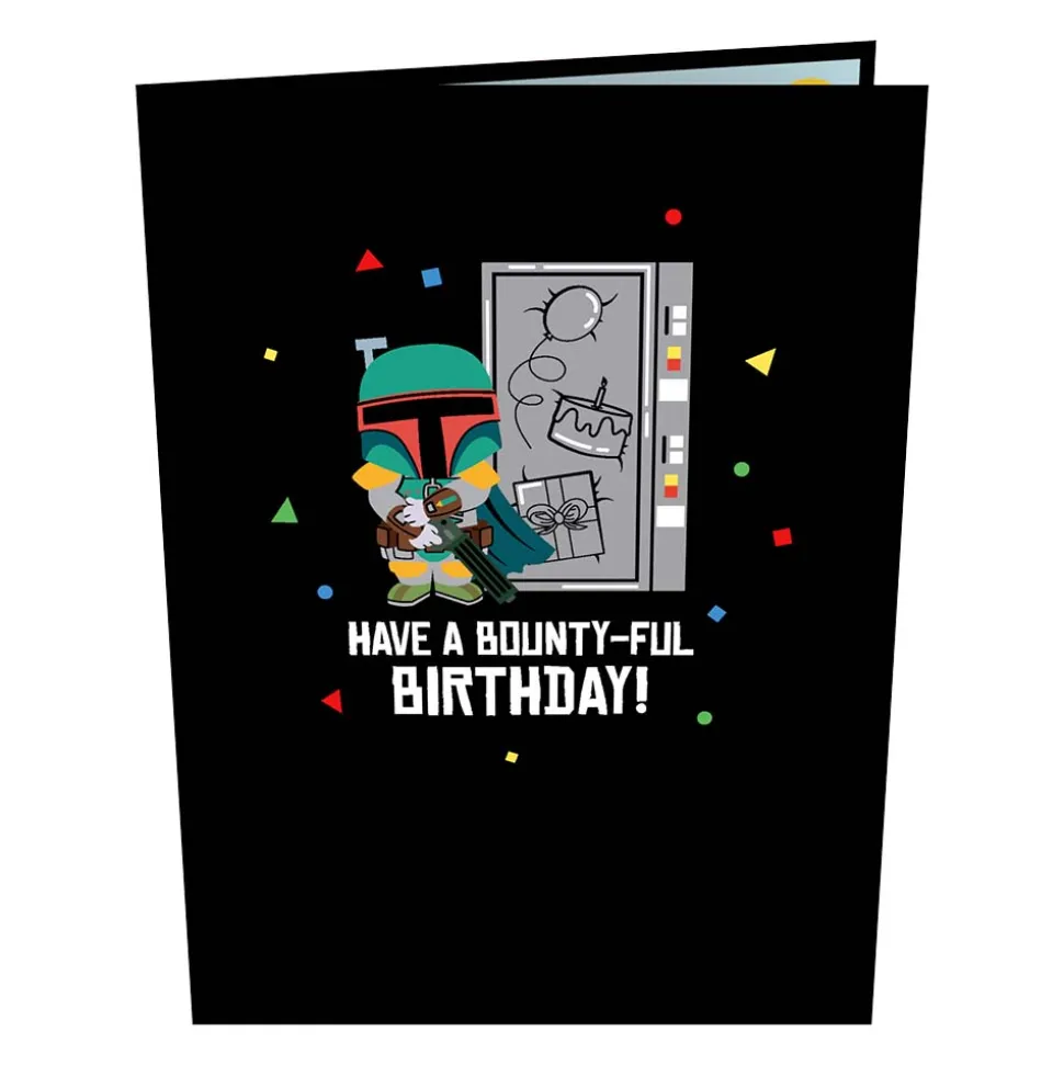 Lovepop Birthday|Star Wars|Star Wars™ Boba Fett™ Bounty-ful Birthday Card with Pop-Up Gift