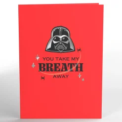 Lovepop Valentine'S Day 2/14|Star Wars|Star Wars™ Darth Vader™ Take My Breath Away Valentine Pop-Up Card