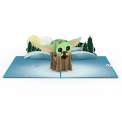 Kids Lovepop Greeting Cards|New Year 1/1|Star Wars™ The Mandalorian™ The Child: Warm Holiday Wishes Pop-Up Card