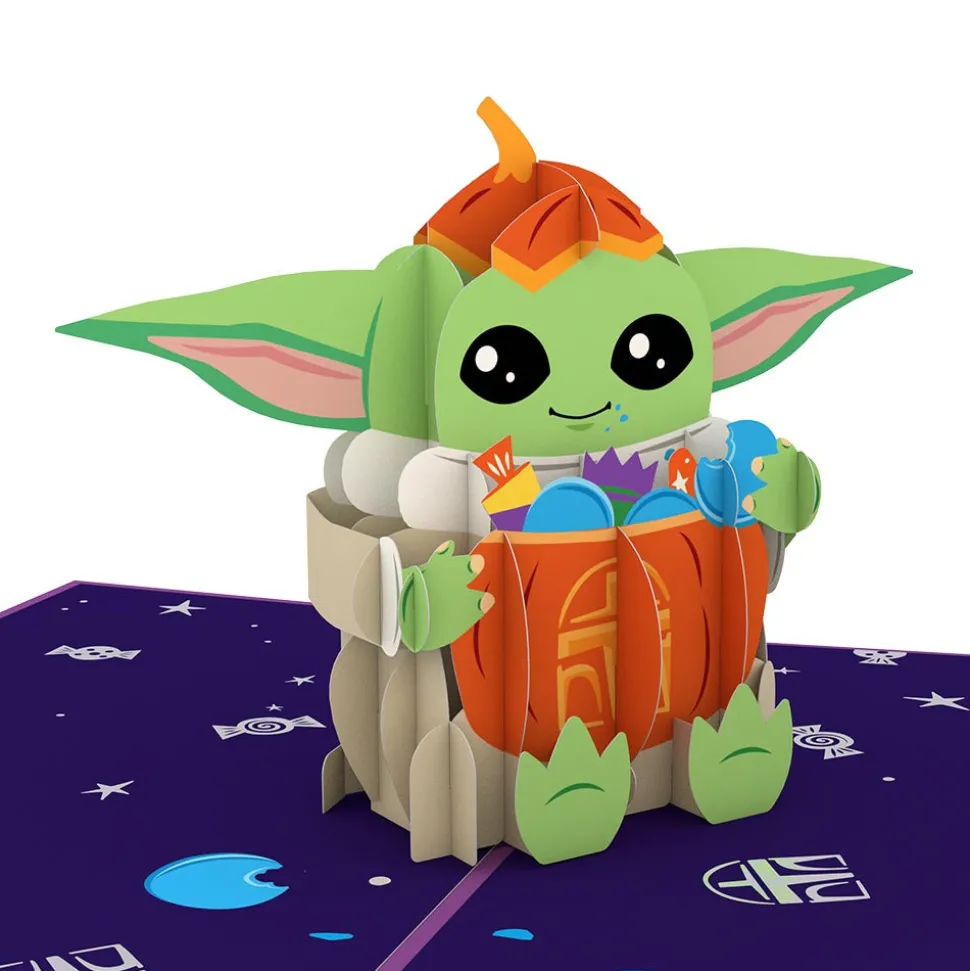Lovepop Halloween 10/31|Star Wars|Star Wars™ The Mandalorian™ Grogu™ No Tricks All Treats Pop-Up Card