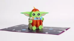 Lovepop Halloween 10/31|Star Wars|Star Wars™ The Mandalorian™ Grogu™ No Tricks All Treats Pop-Up Card