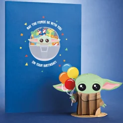 Kids Lovepop Birthday|Kids|Star Wars™ The Mandalorian™ Grogu™ Birthday Card with Pop-Up Gift