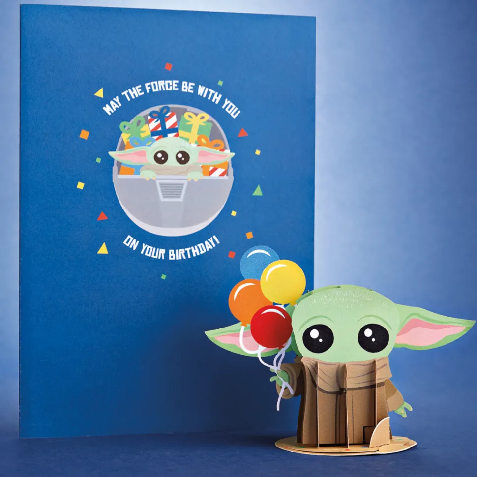 Kids Lovepop Birthday|Kids|Star Wars™ The Mandalorian™ Grogu™ Birthday Card with Pop-Up Gift