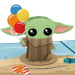 Kids Lovepop Birthday|Kids|Star Wars™ The Mandalorian™ Grogu™ Birthday Card with Pop-Up Gift