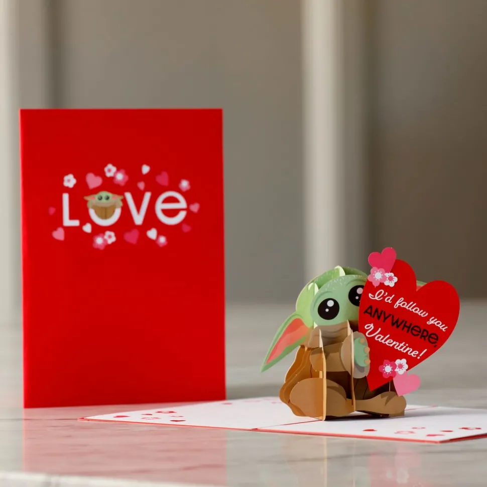 Kids Lovepop Greeting Cards|Valentine'S Day 2/14|Star Wars™ The Mandalorian™ Grogu™ Love Pop-Up Card