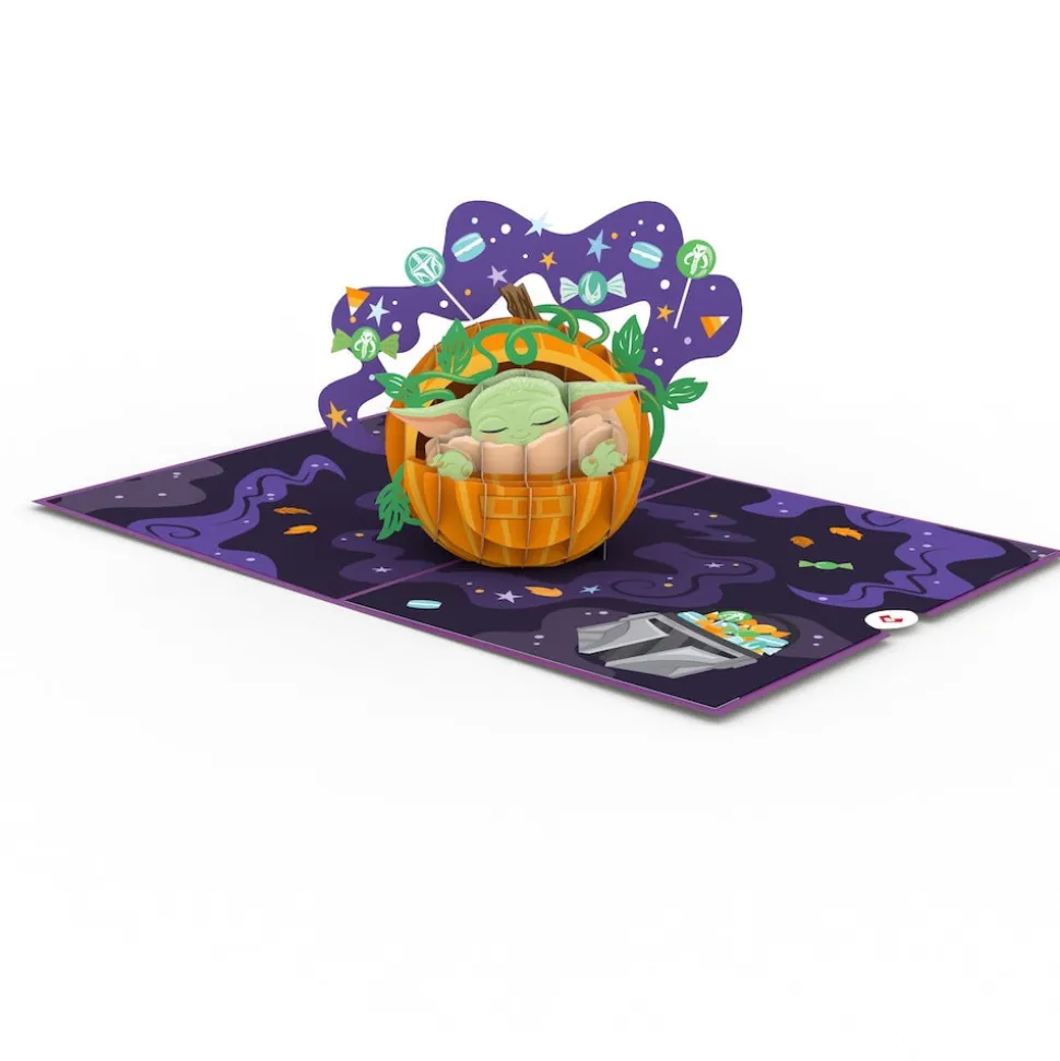 Kids Lovepop Halloween 10/31|Kids|Star Wars™ The Mandalorian™ Grogu™ Candy is the Way Pop-Up Card