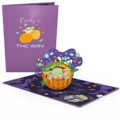 Kids Lovepop Halloween 10/31|Kids|Star Wars™ The Mandalorian™ Grogu™ Candy is the Way Pop-Up Card