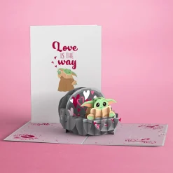 Lovepop Valentine'S Day 2/14|Star Wars|Star Wars™ The Mandalorian™ Grogu™ Love is the Way Pop-Up Card