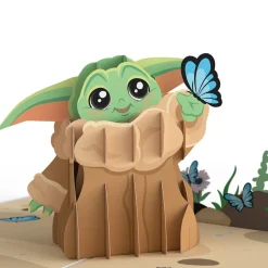 Lovepop Greeting Cards|Mother'S Day 5/11|Star Wars™ The Mandalorian™ Grogu™ Mother's Day Butterfly Pop-Up Card