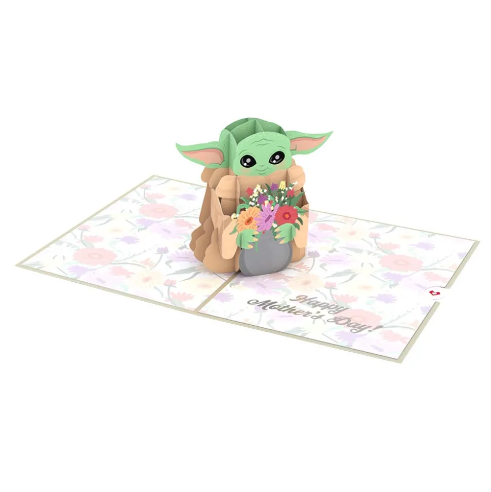 Lovepop Card & Gift Bundles|Mother'S Day 5/11|Star Wars™ The Mandalorian™ Grogu™ Floral Mother’s Day Bundle