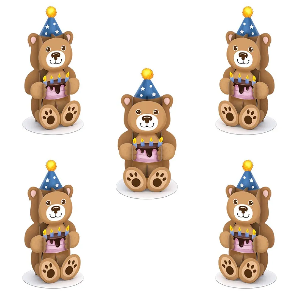 Kids Lovepop Pop-Up Stickers|Kids|Stickerpop™: Birthday Bear (5-Pack)