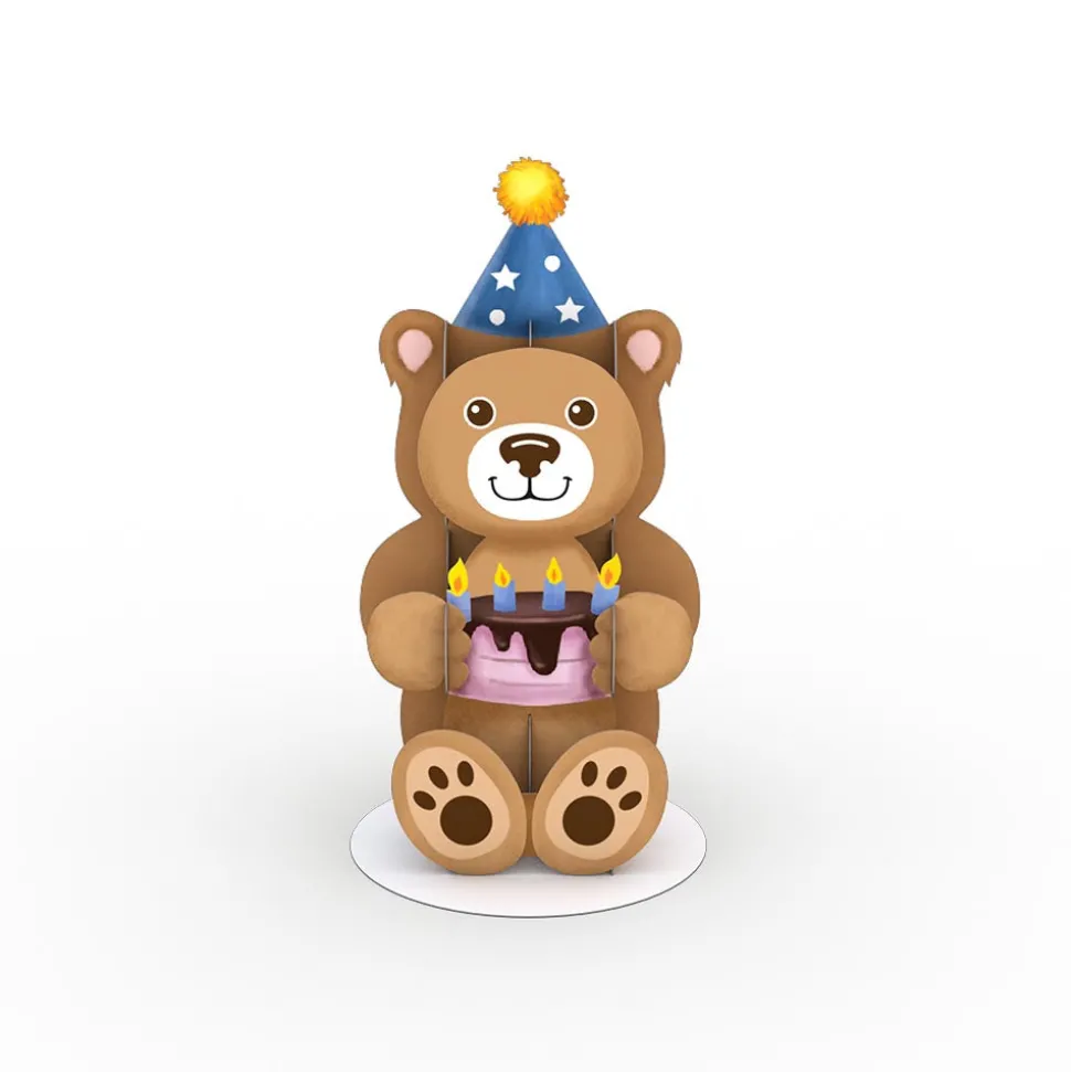 Kids Lovepop Pop-Up Stickers|Kids|Stickerpop™: Birthday Bear (5-Pack)