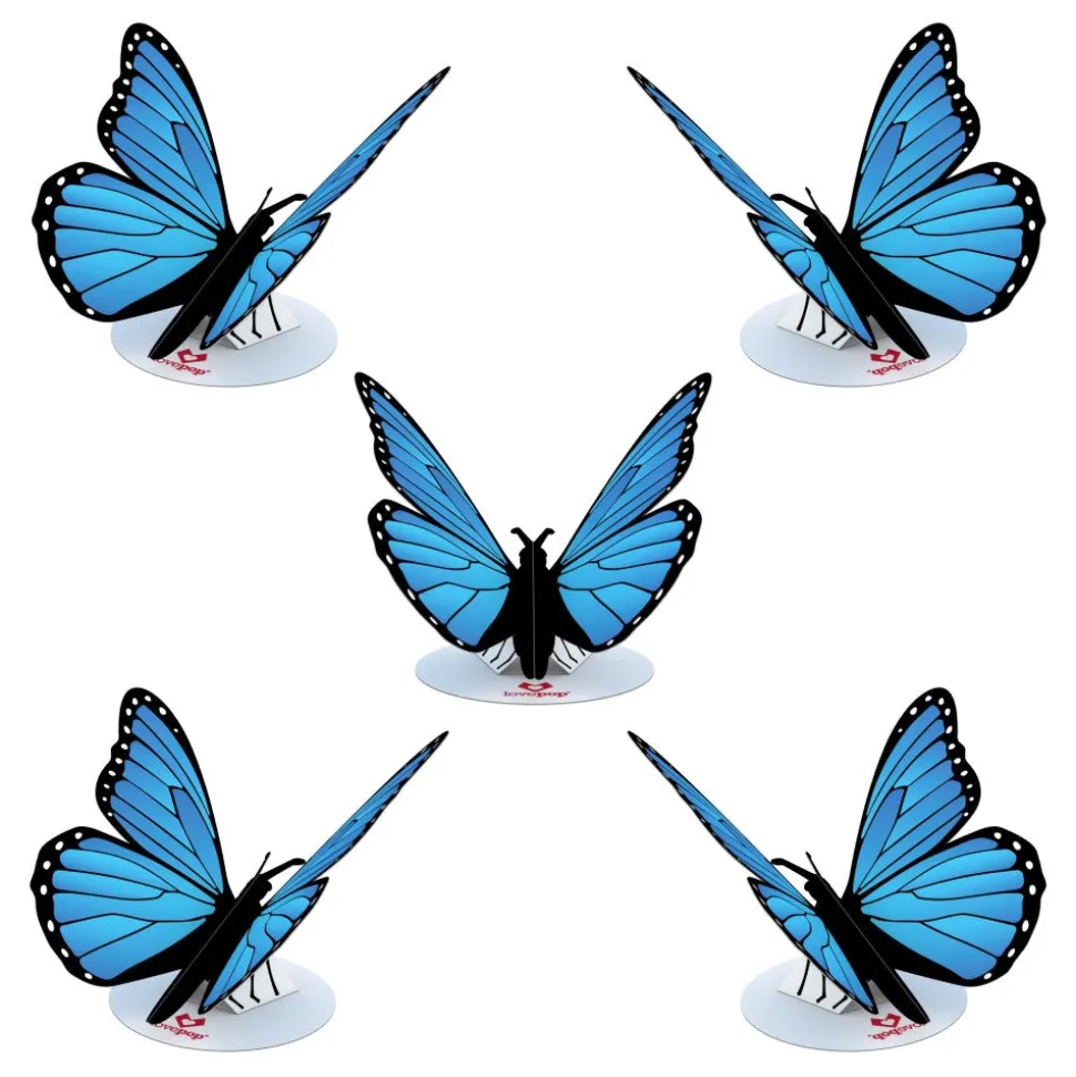 Kids Lovepop Pop-Up Stickers|Kids|Stickerpop™: Blue Morpho Butterfly (5-Pack)