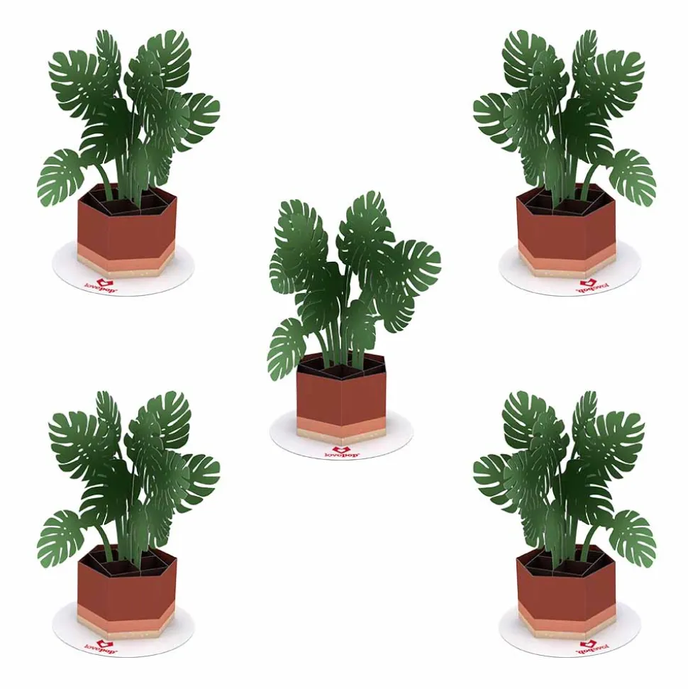Kids Lovepop Pop-Up Stickers|Kids|Stickerpop™: Monstera (5-Pack)