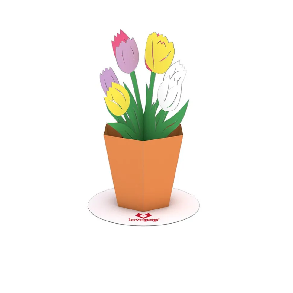 Kids Lovepop Pop-Up Stickers|Easter 4/20|Stickerpop™: Tulip (1-Pack)