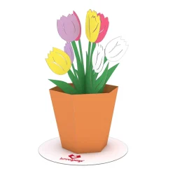Kids Lovepop Pop-Up Stickers|Easter 4/20|Stickerpop™: Tulips (5-Pack)