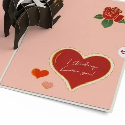 Lovepop Valentine'S Day 2/14|Her|Stinking Love You Skunk Valentine Pop-Up Card