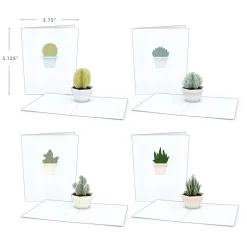 Lovepop Notecards|Just Because|Succulent Notecards (Assorted 4-Pack)