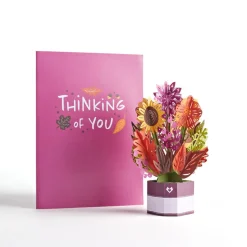 Lovepop Pop-Up Bouquets|Get Well|Sunflower Card with Mini Bouquet