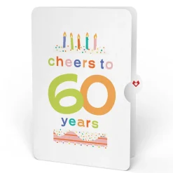 Lovepop Pop-Up Bouquets|Sweet 60th Birthday Wishes Bouquet and Confetti Cake Sentiment Set