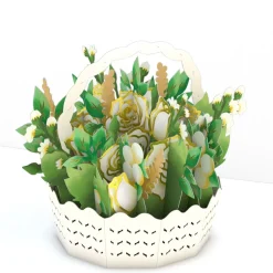 Lovepop Sympathy|Sympathy Flower Basket: Paperpop® Card