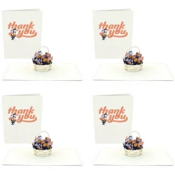 Lovepop Notecards|Thank You|Thank You Flower Basket Notecards (4-Pack)