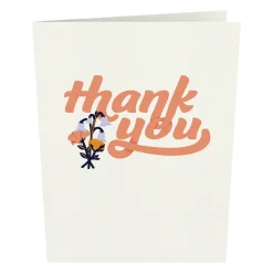 Lovepop Notecards|Thank You|Thank You Flower Basket Notecards (4-Pack)
