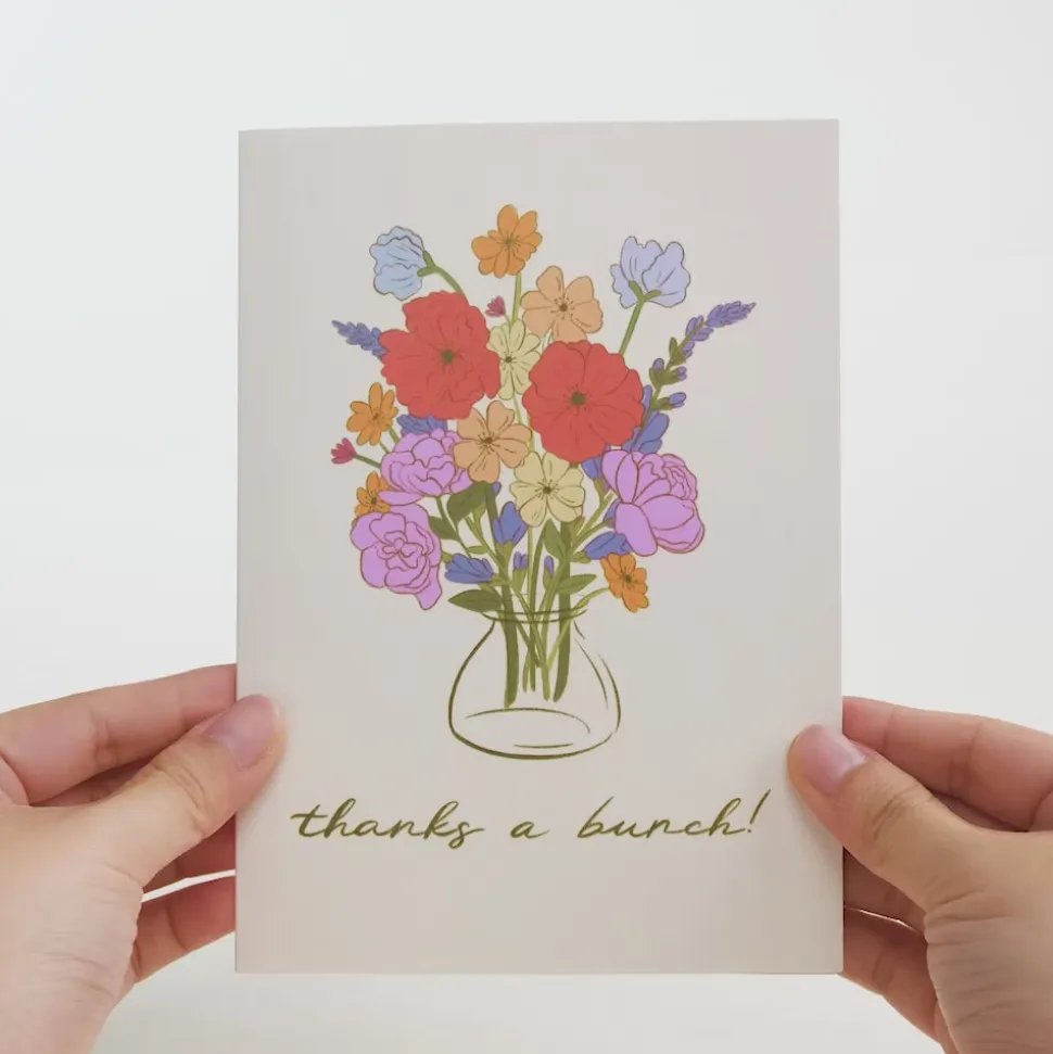Lovepop Greeting Cards|Thank You|Thanks a Bunch Bouquet Pop-Up Card