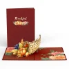 Lovepop Thanksgiving 11/27|Thanksgiving Cornucopia Pop-Up Card