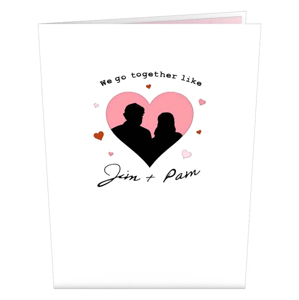 Lovepop Valentine'S Day 2/14|Her|The Office We Go Together Like Jim and Pam Pop-Up Card