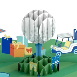 Lovepop Birthday|Him|Time to Par-Tee Birthday Golf Pop-Up Card and Sentiment Set