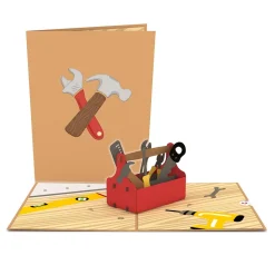 Kids Lovepop Greeting Cards|Just Because|Toolbox Pop-Up Card