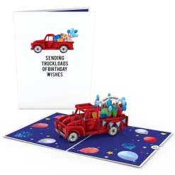 Kids Lovepop Greeting Cards|Birthday|Truckloads of Birthday Wishes Pop-Up Card