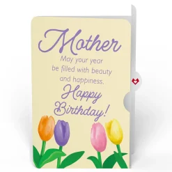 Lovepop Birthday|Mom|Tulips Birthday Pop-Up Card and Sentiment Set for Mother