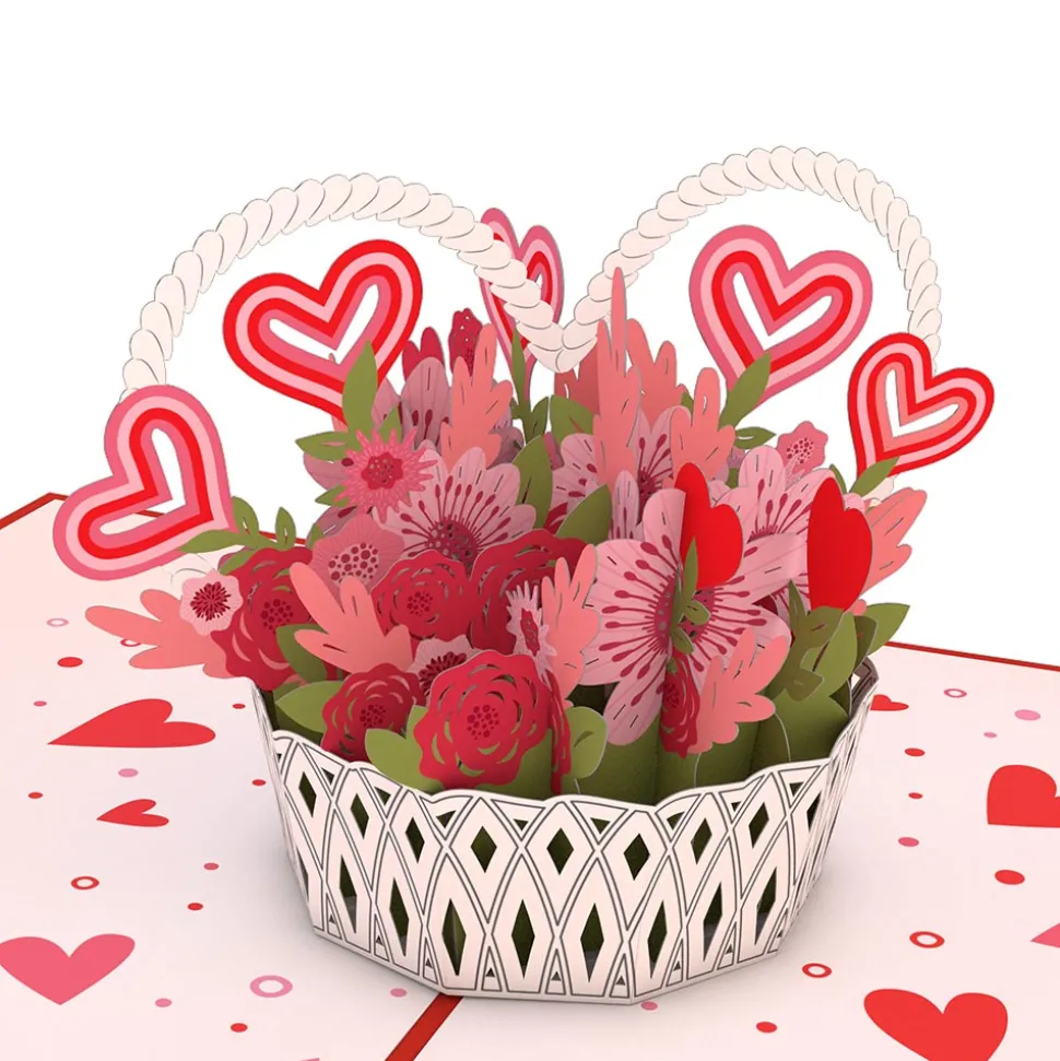 Lovepop Valentine'S Day 2/14|Her|Valentine's Day Basket Pop-Up Card