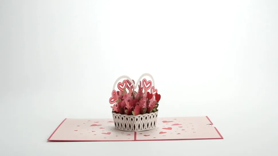 Lovepop Valentine'S Day 2/14|Her|Valentine's Day Basket Pop-Up Card