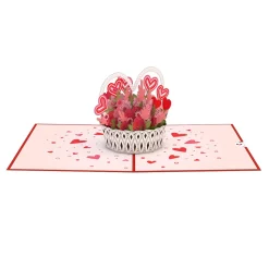 Lovepop Valentine'S Day 2/14|Her|Valentine's Day Basket Pop-Up Card