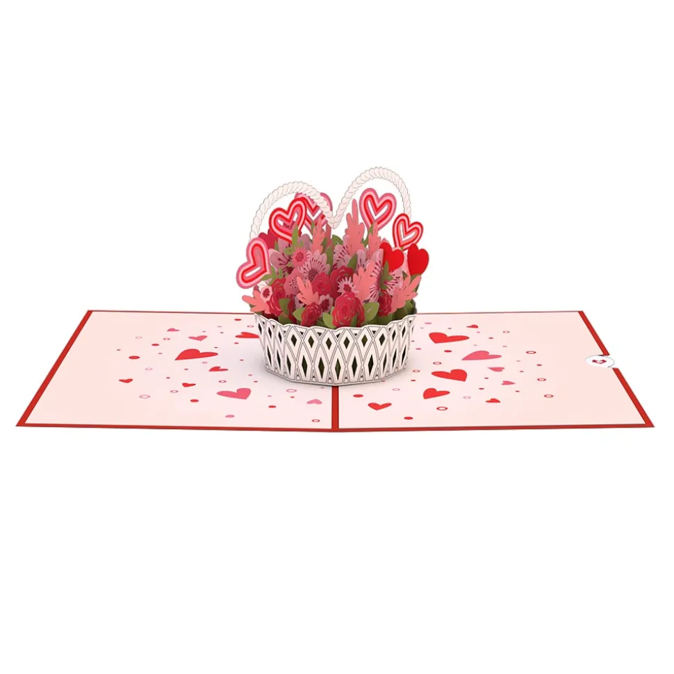 Lovepop Valentine'S Day 2/14|Her|Valentine's Day Basket Pop-Up Card